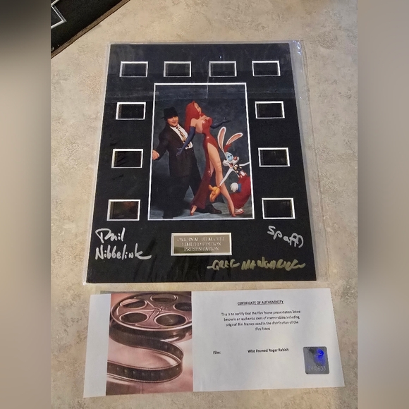 Roger Rabbit Film Cell Signed Photo - Picture 2 of 5